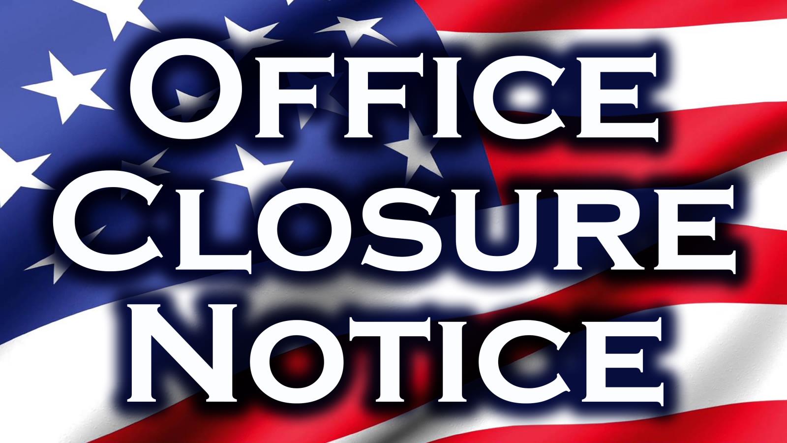 Flag (Veterans Day Closure Notice)