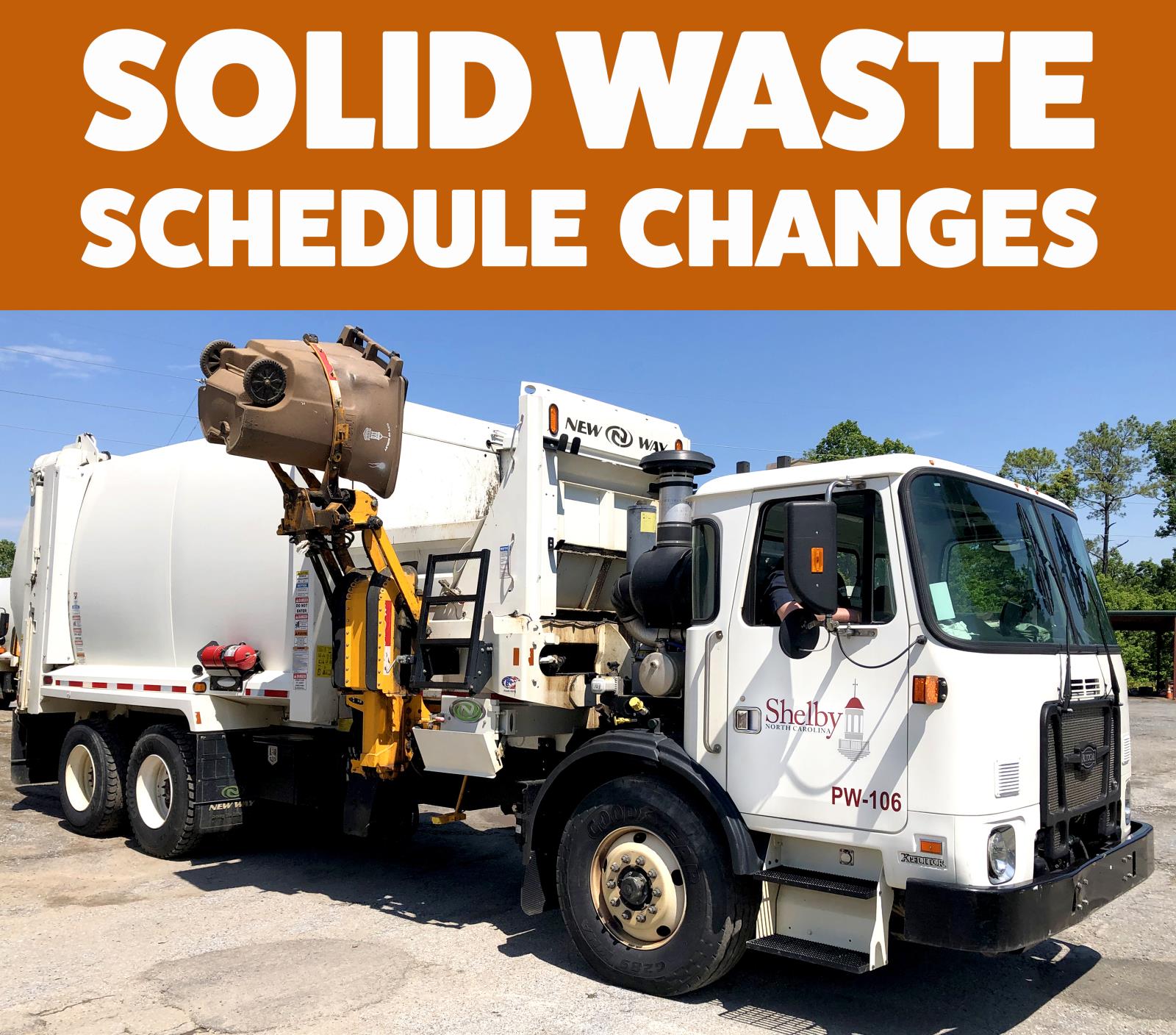 Solid Waste Collection (Schedule Changes Thanksgiving 2022)