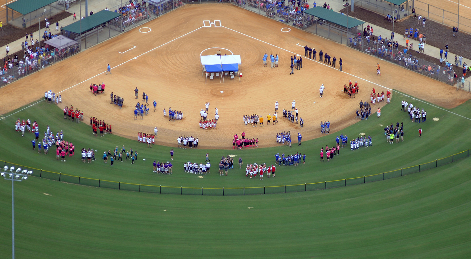 Shelby City Park Ballfields - Drone Photo #1