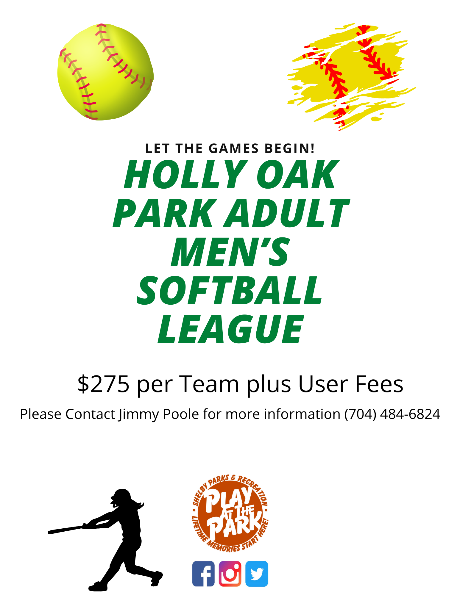 Adult Softball Holly Oak Park