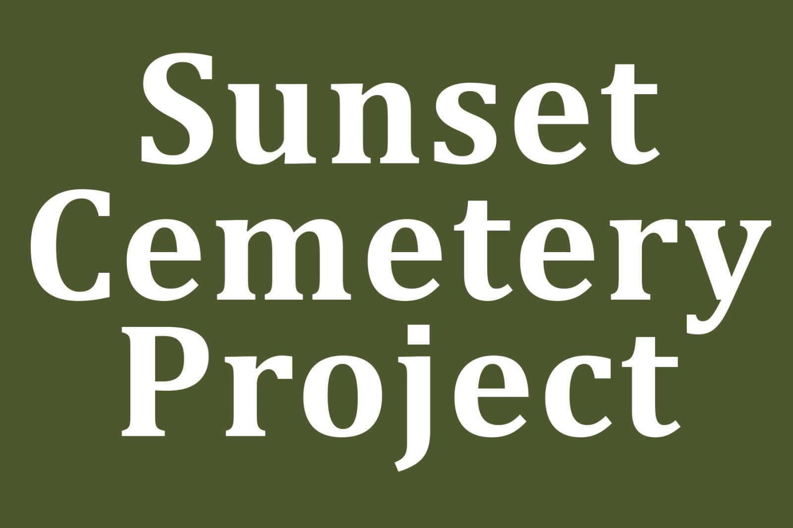 Sunset Cemetary Project (Website Banner)