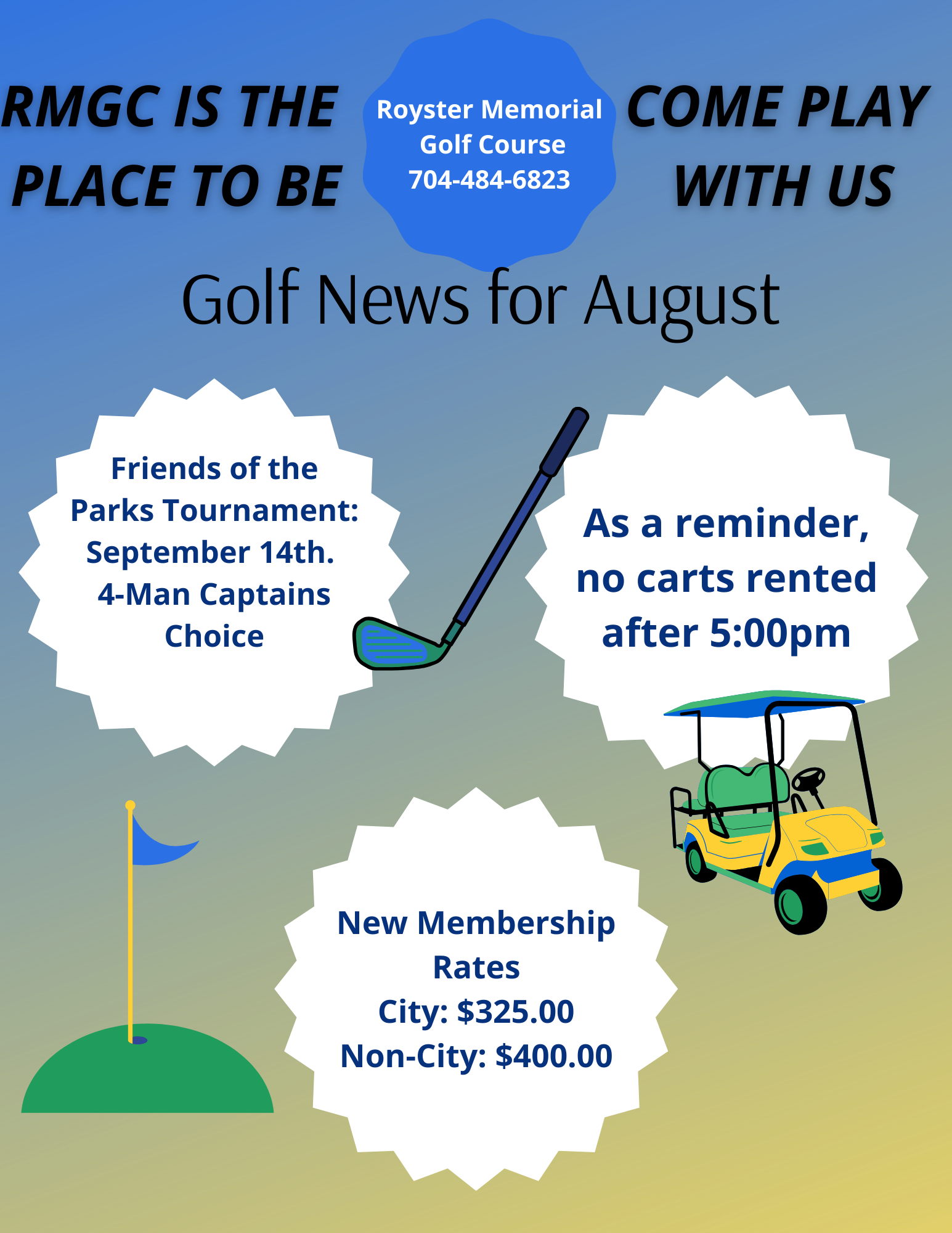 Golf News for August