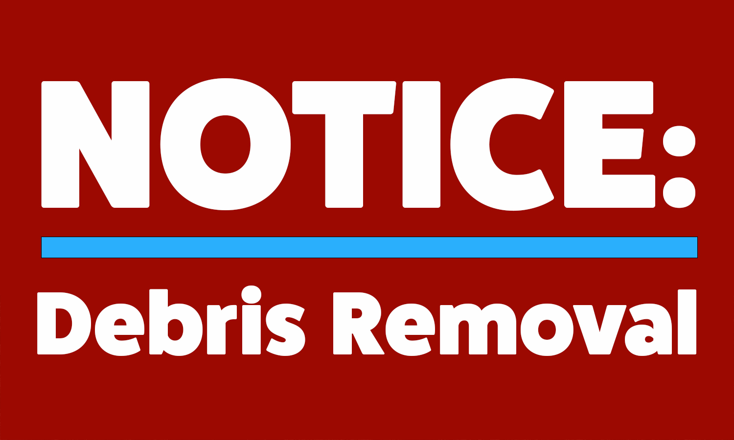 Debris Removal #1