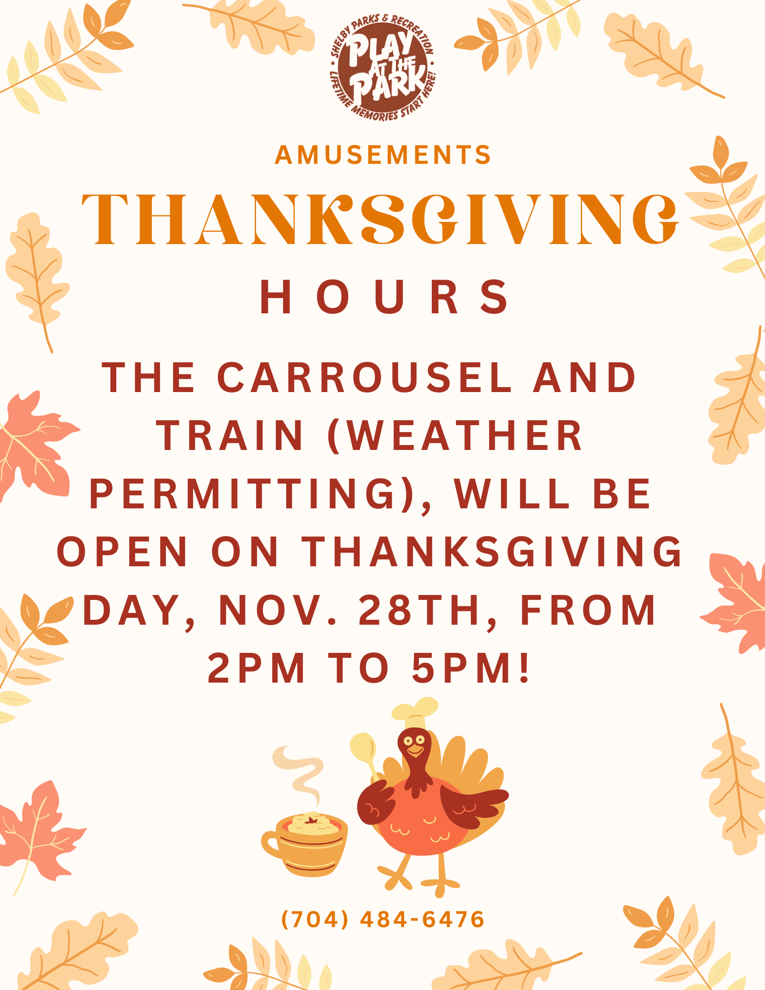 Thanksgiving Hours