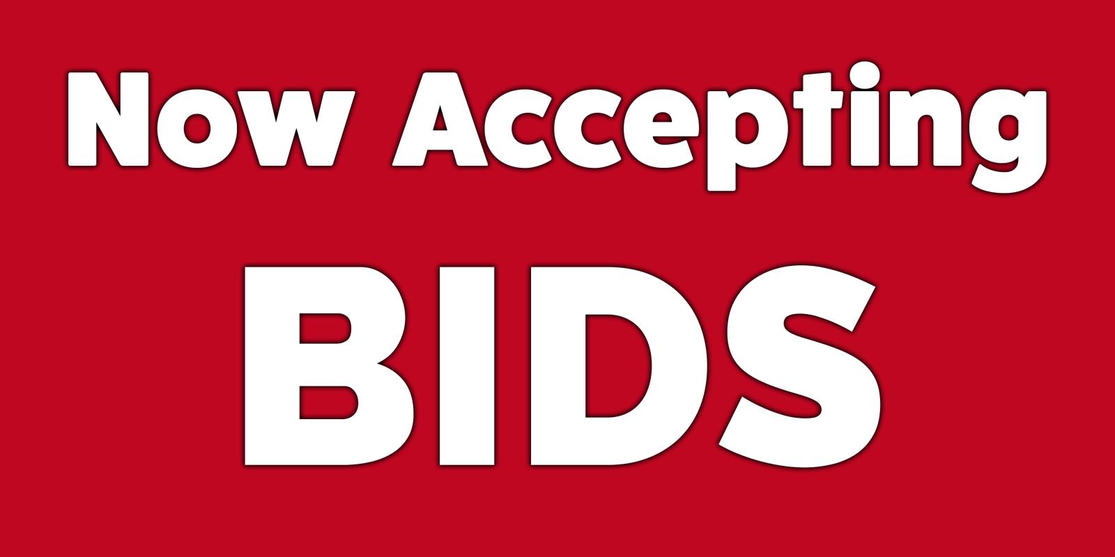 Now Accepting Bids (Website)