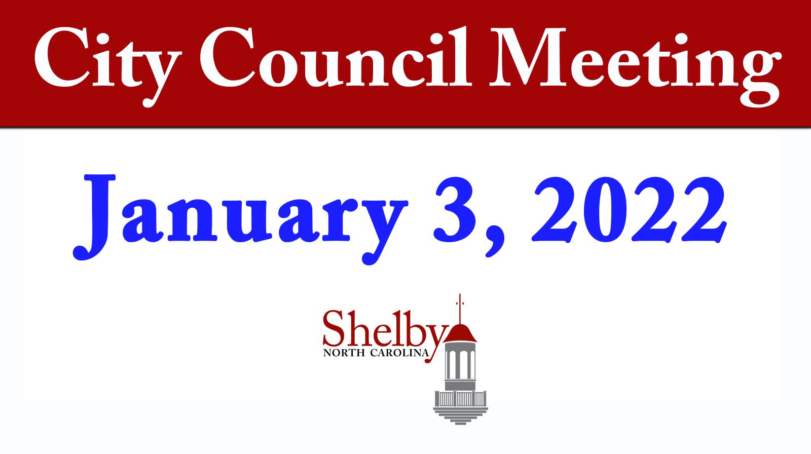 City Council Meetiing (January 3, 2022) Website News