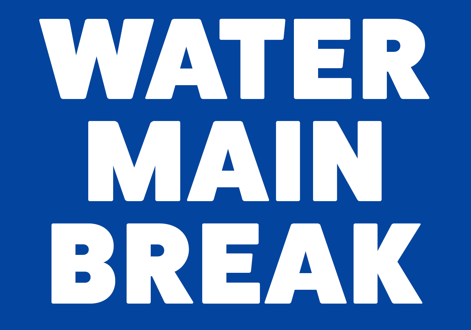 Water Main Break