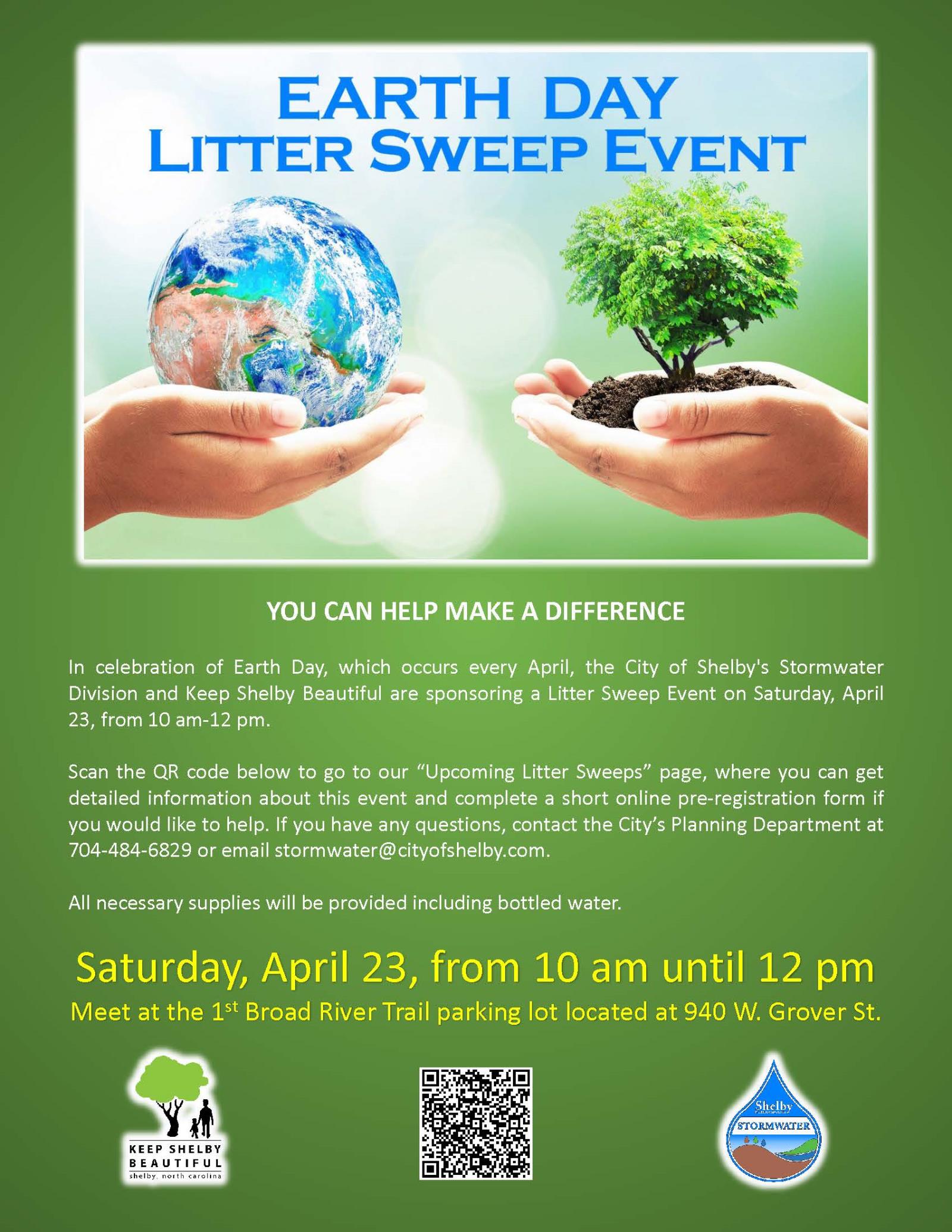 Litter Sweep Event (April 23, 2022) Flyer